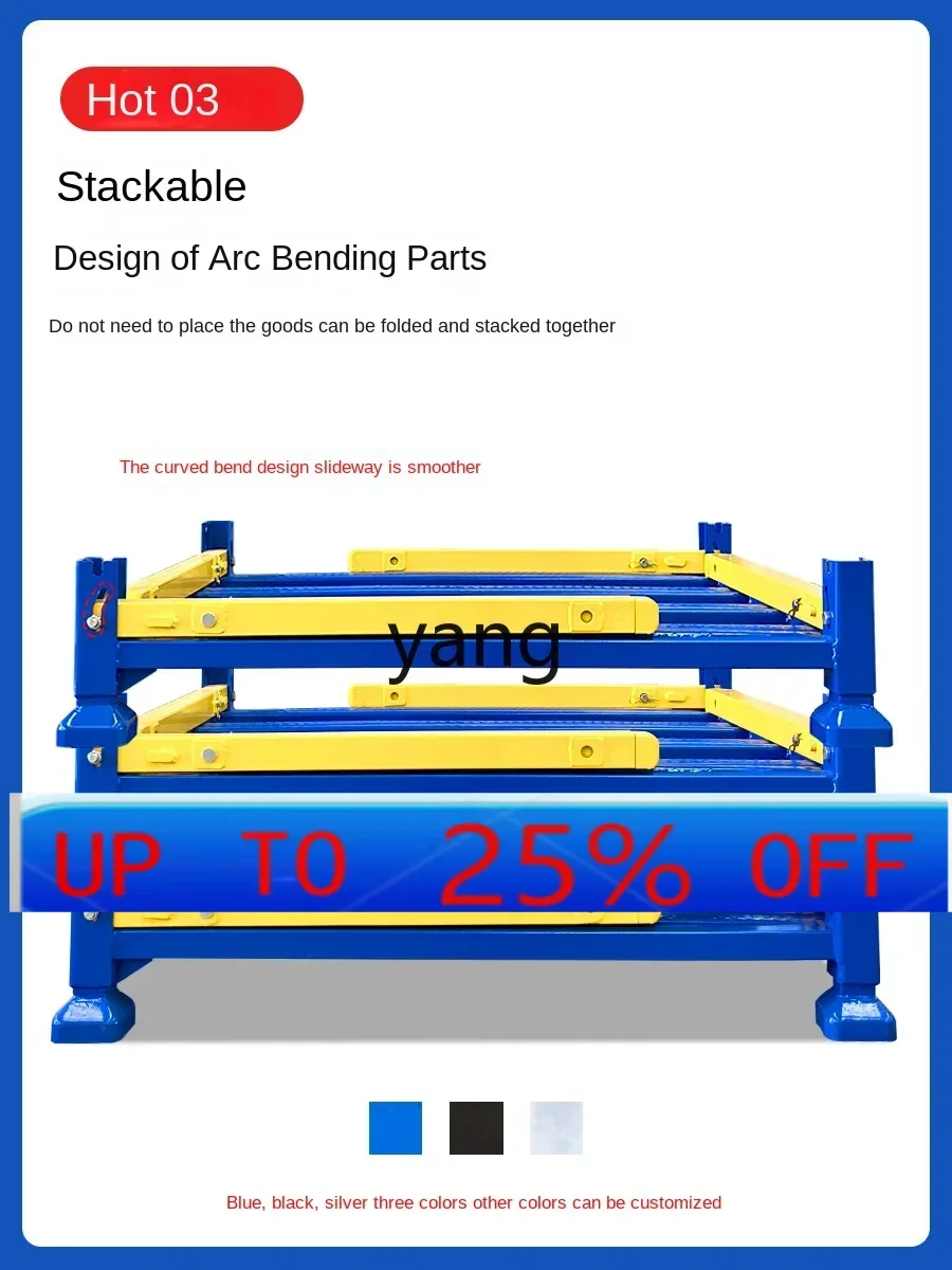 CX  warehouse stacking rack cannula folding removable multi-functional cold storage shelf code stacking high fabric rack