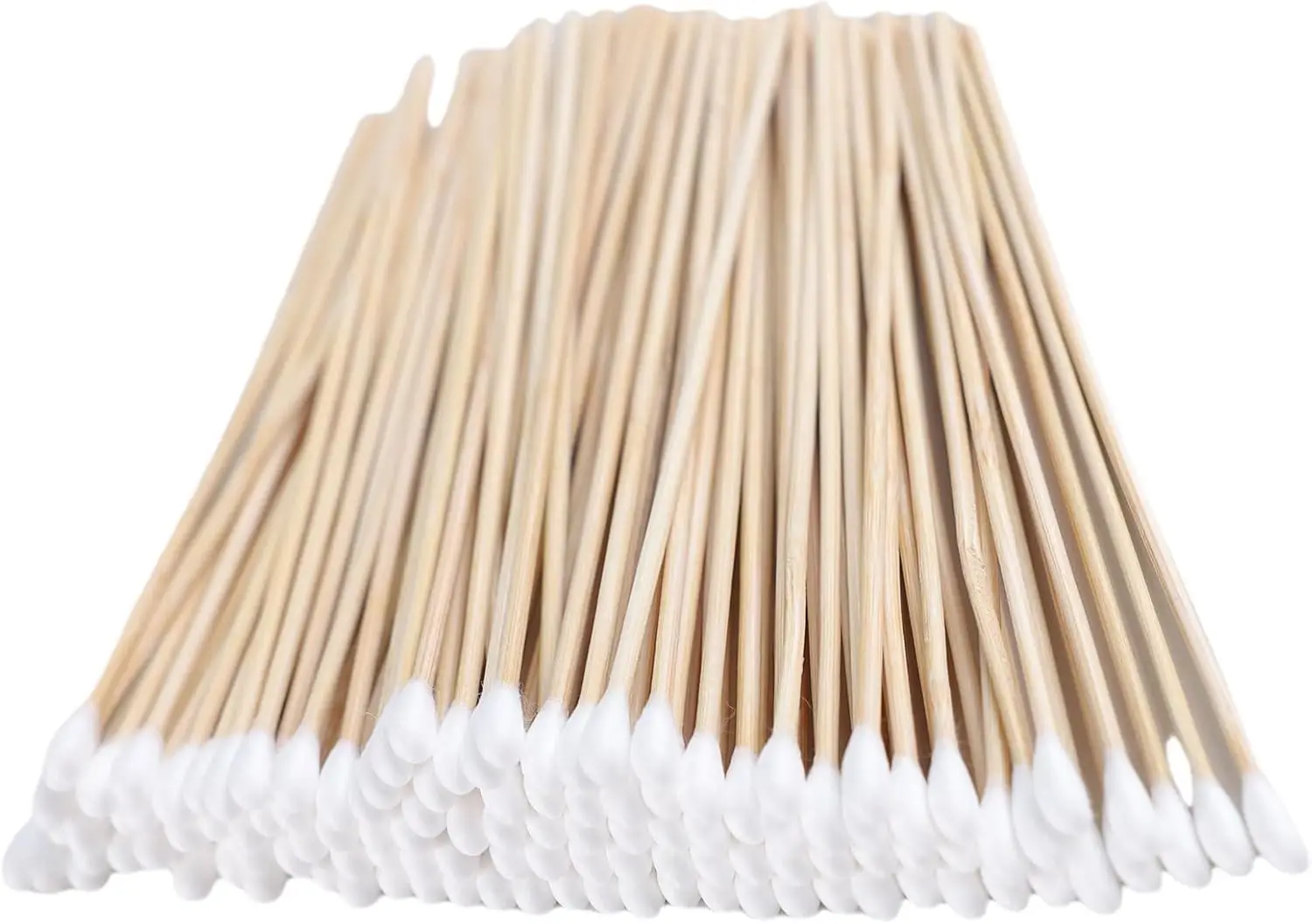 

6-Inch Wooden Sterile Cotton Swabs - Individually Wrapped for Home Health & Beauty Care - Ideal for Ear Cleaning, Makeup, Je