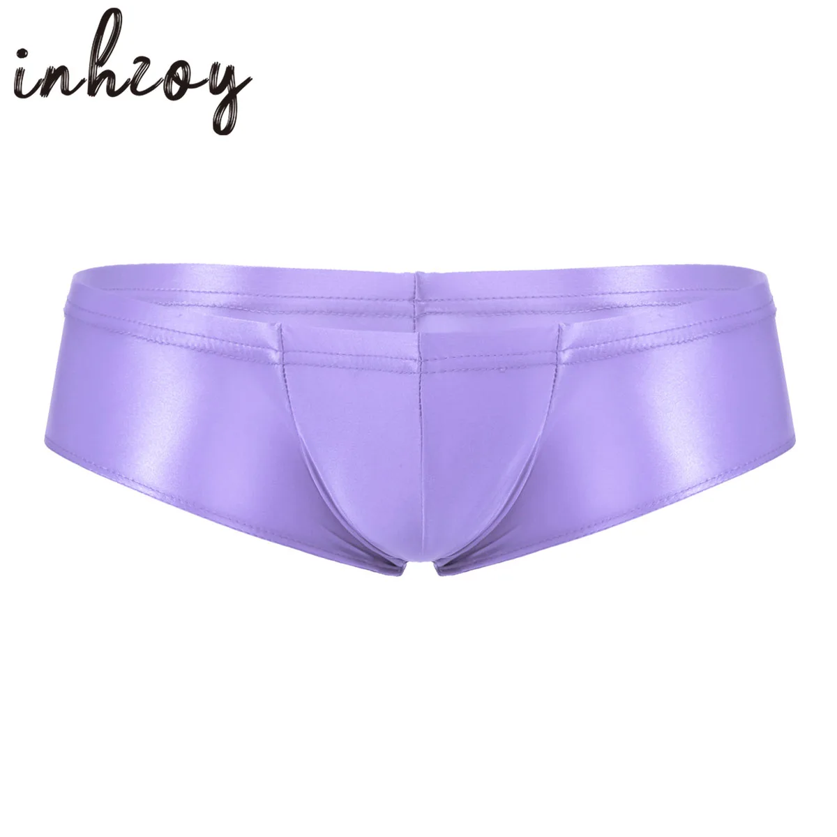 

Mens Sissy Smooth Glossy Low Rise Briefs Panties Underwear Elastic Waistband Solid Bikini Boxer Thong Trunk Shorts Underpants