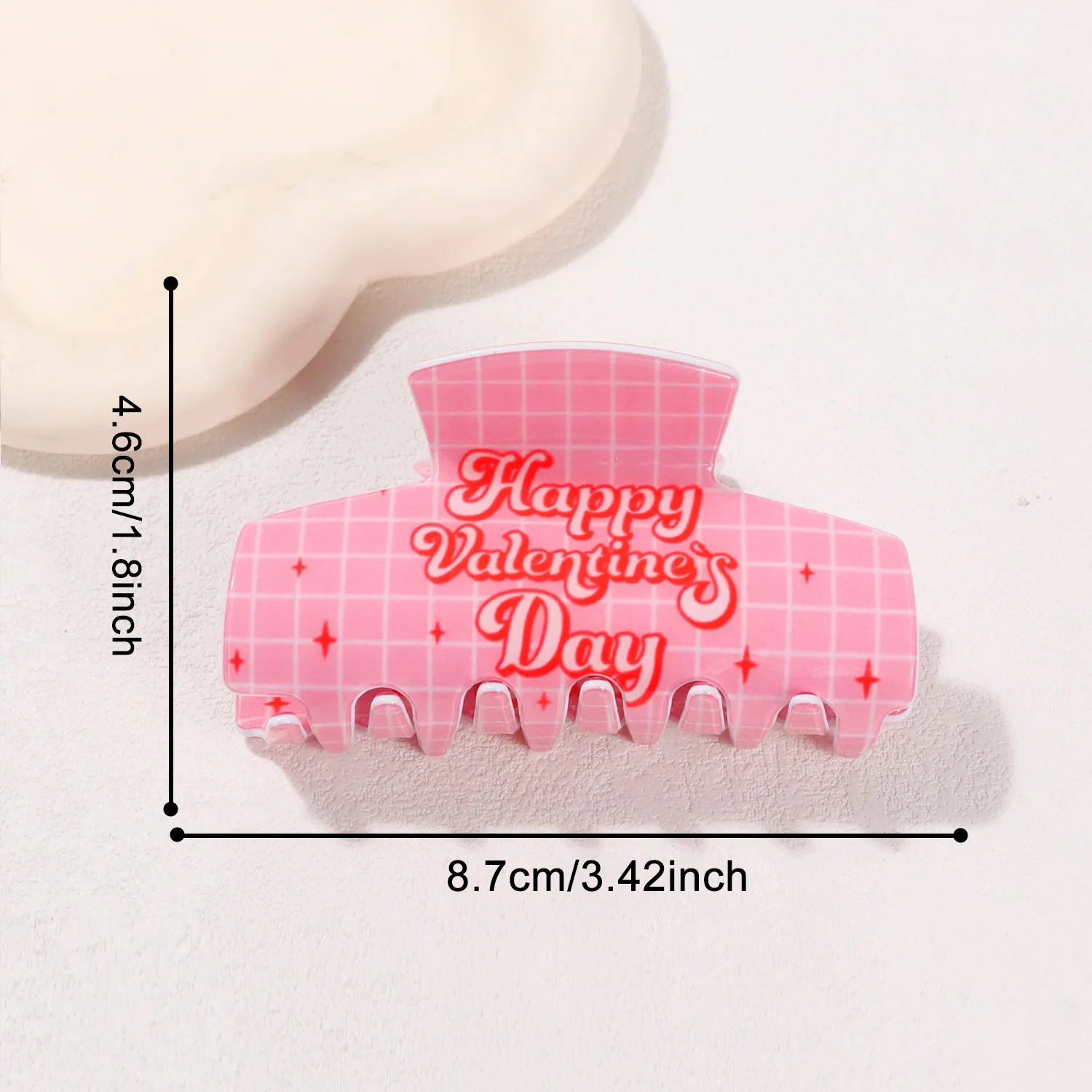 Valentinstag Neue Haarspange mit Hai-Motiv, Buchstaben-Haaraccessoires, Herz-Haarnadel, Rotes Geschenkset, Rote Herz-Haarklammer, Accessoires, Geschenk für Freundin – Detail 5