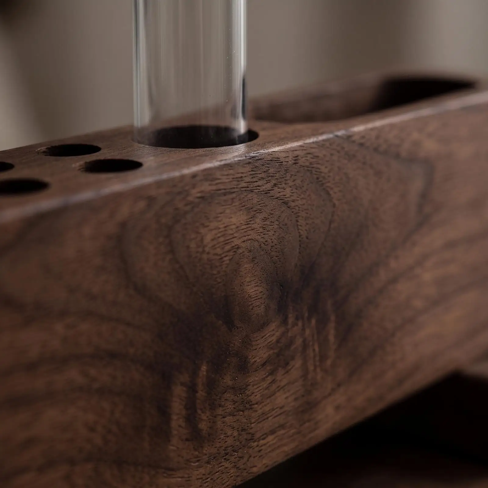 walnut-wood-pencil-organizer-for-desk-with-long-oval-slot-and-round-pen-holders-storage