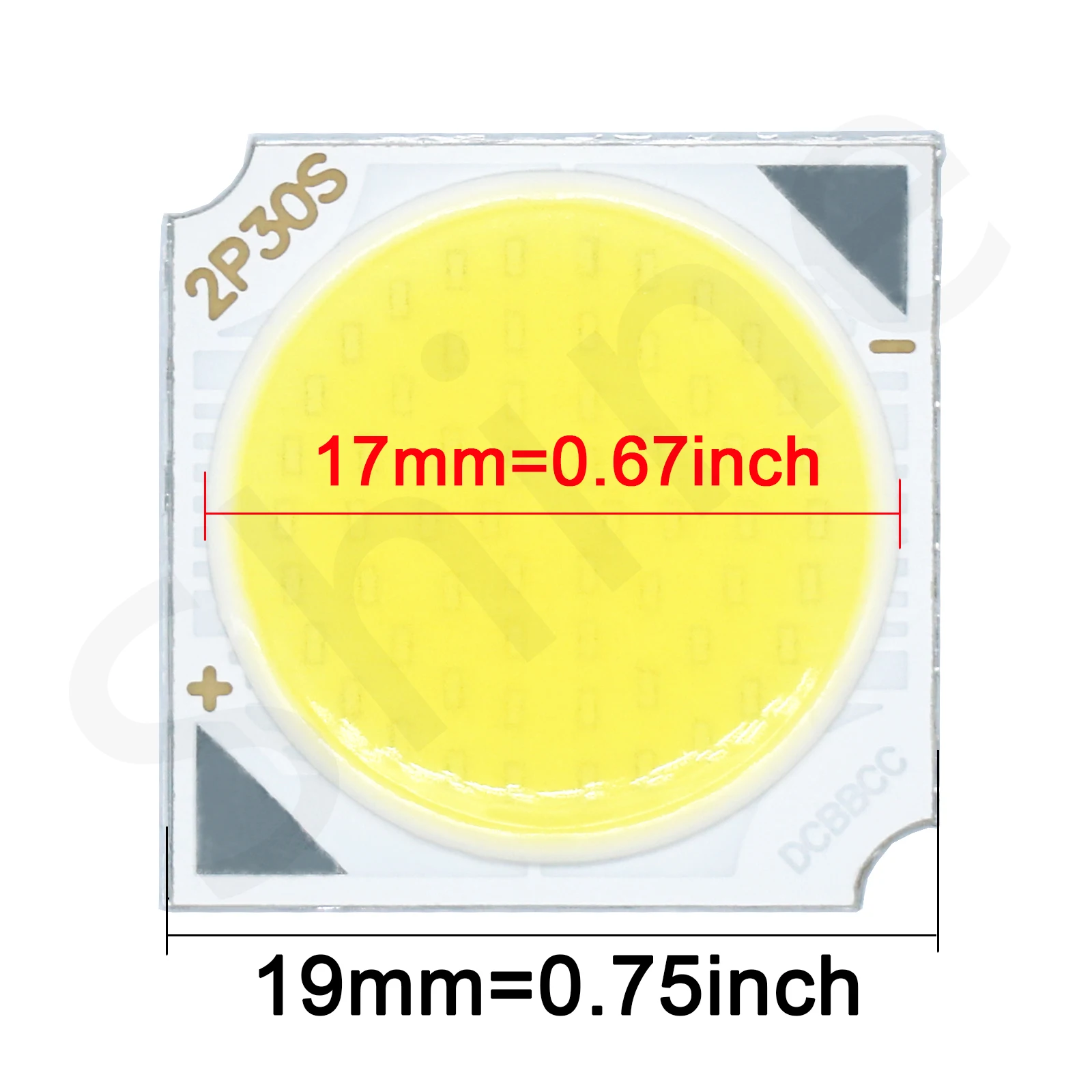 High Power LED Source Chip 30W DC90-96V 300mA LED COB  19*19mm Diode Light Bulb Light Lamp Spotlight Downlight Lamps DIY
