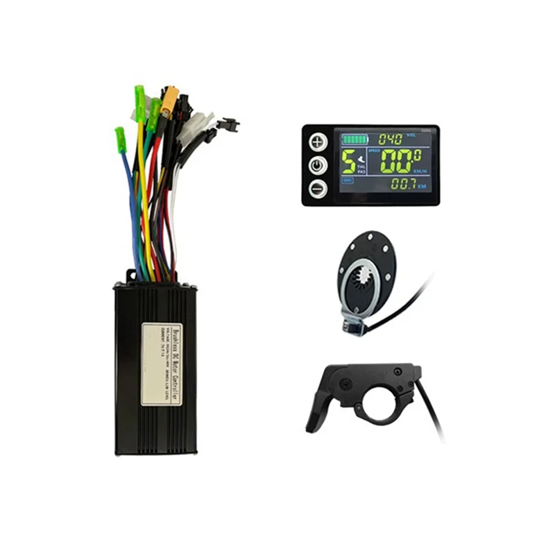 

ABJM-Electric Scooter Lithium Battery Modified LCD-S866 Color Screen Instrument 26A Controller Power Booster Throttle Set Parts