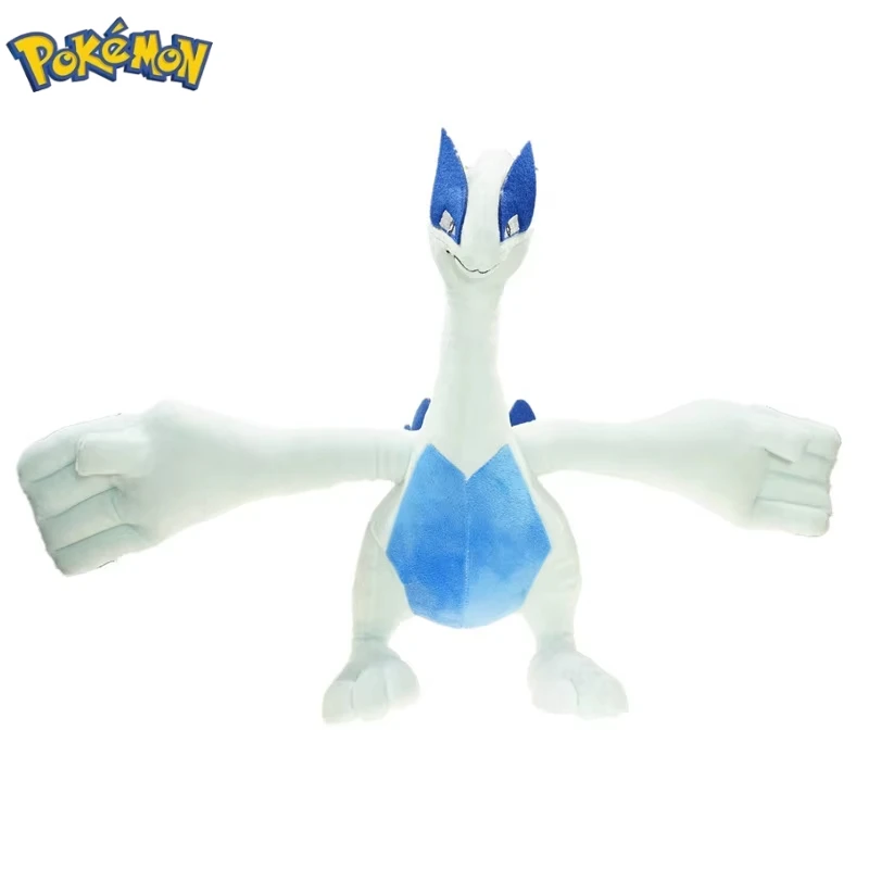 35CM Big Size Pokemon Lugia Plush Toy Cartoon Anime Doll Peluche Soft Pillow Stuffed Model Kawaii Room Decoration Birthday Gift