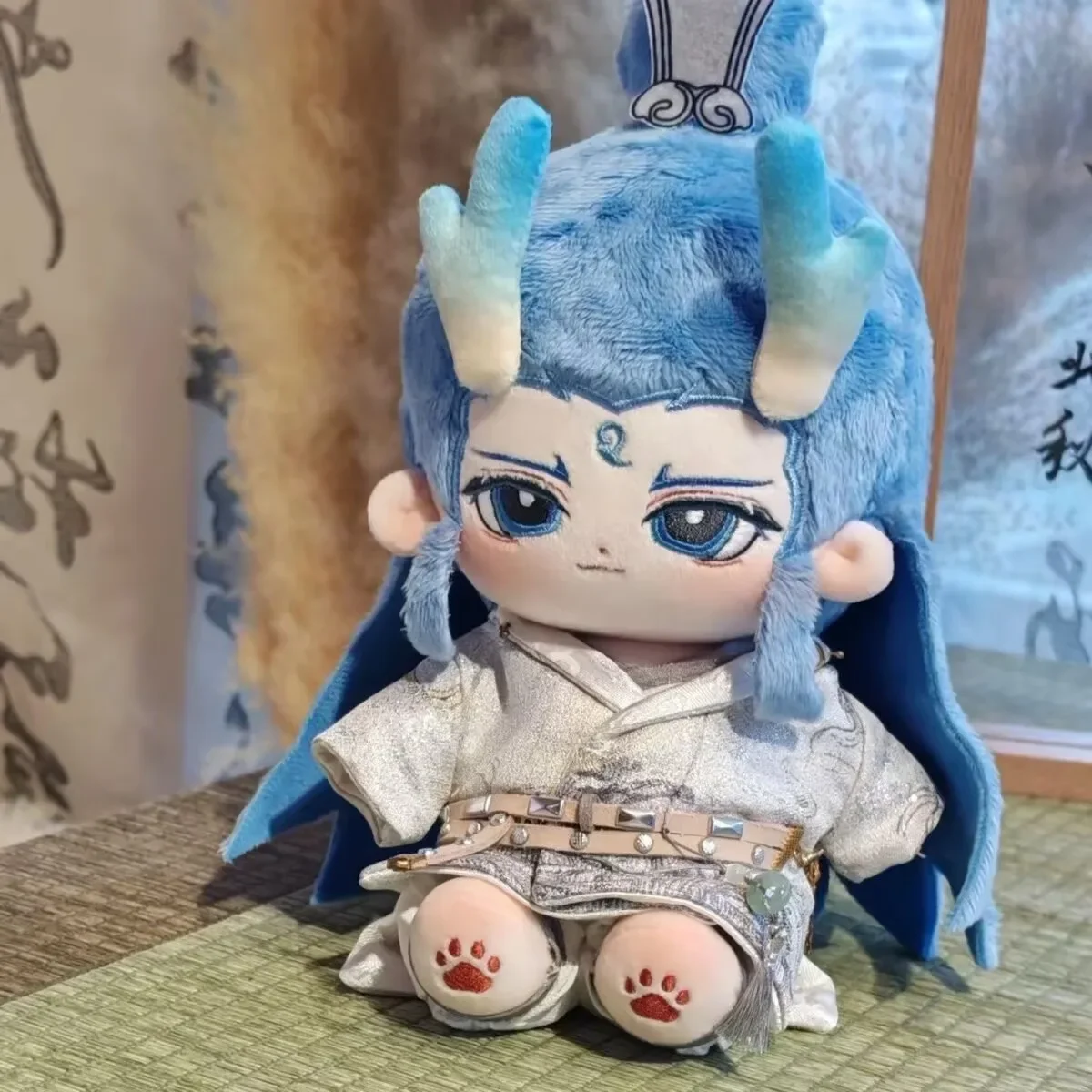 2025 Anime Movie Ne Zha 2 Aobing Nezha Peluche Corpo della bambola di pezza Cosplay Cartoon Dress Up Figure giocattolo Bambole 20 cm Regalo di compleanno