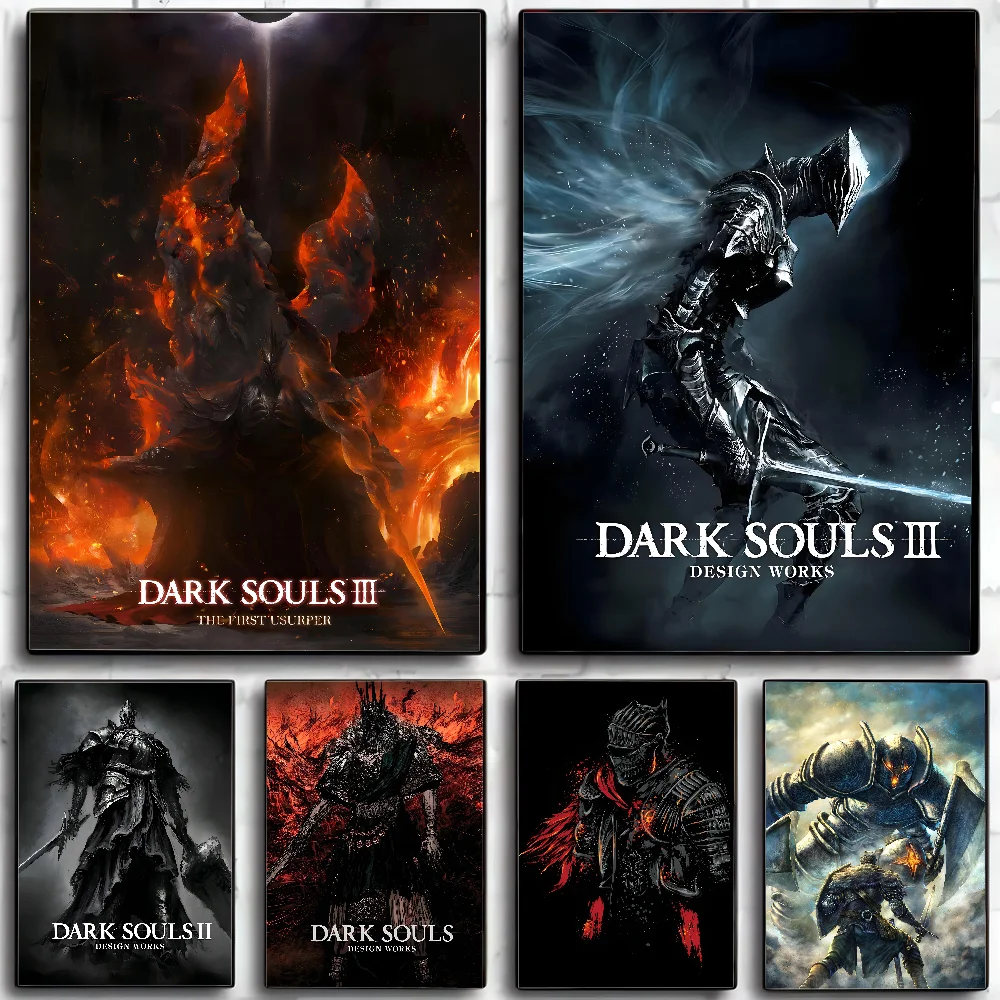 Game D-Dark S-Souls Poster Paper Print Home Living Room Bedroom Entrance Bar Cafe Art Painting Decoration