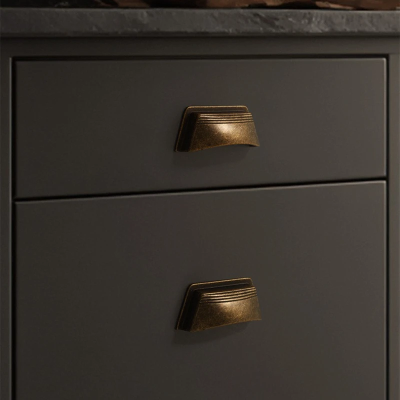 New Chinese Style Shell Shape Handles for Furniture Bronze Handles for Cabinets and Drawers Dresser Shoe Cabinets Drawer Pulls