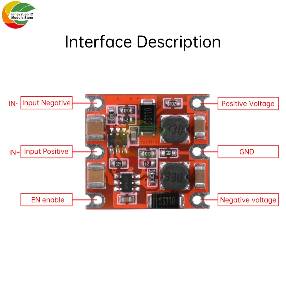 DC7-50V to DC ± 5V 12V 15V Dual Step Down Module DC-DC Step-Down Buck Converter Buck Module 300mA Power Supply Module