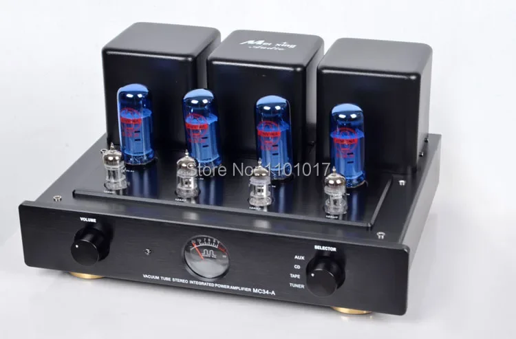 MeiXing MingDa MC34-A push-pull tube amplifier HIFI EXQUIS EL34 lamp amp remote control