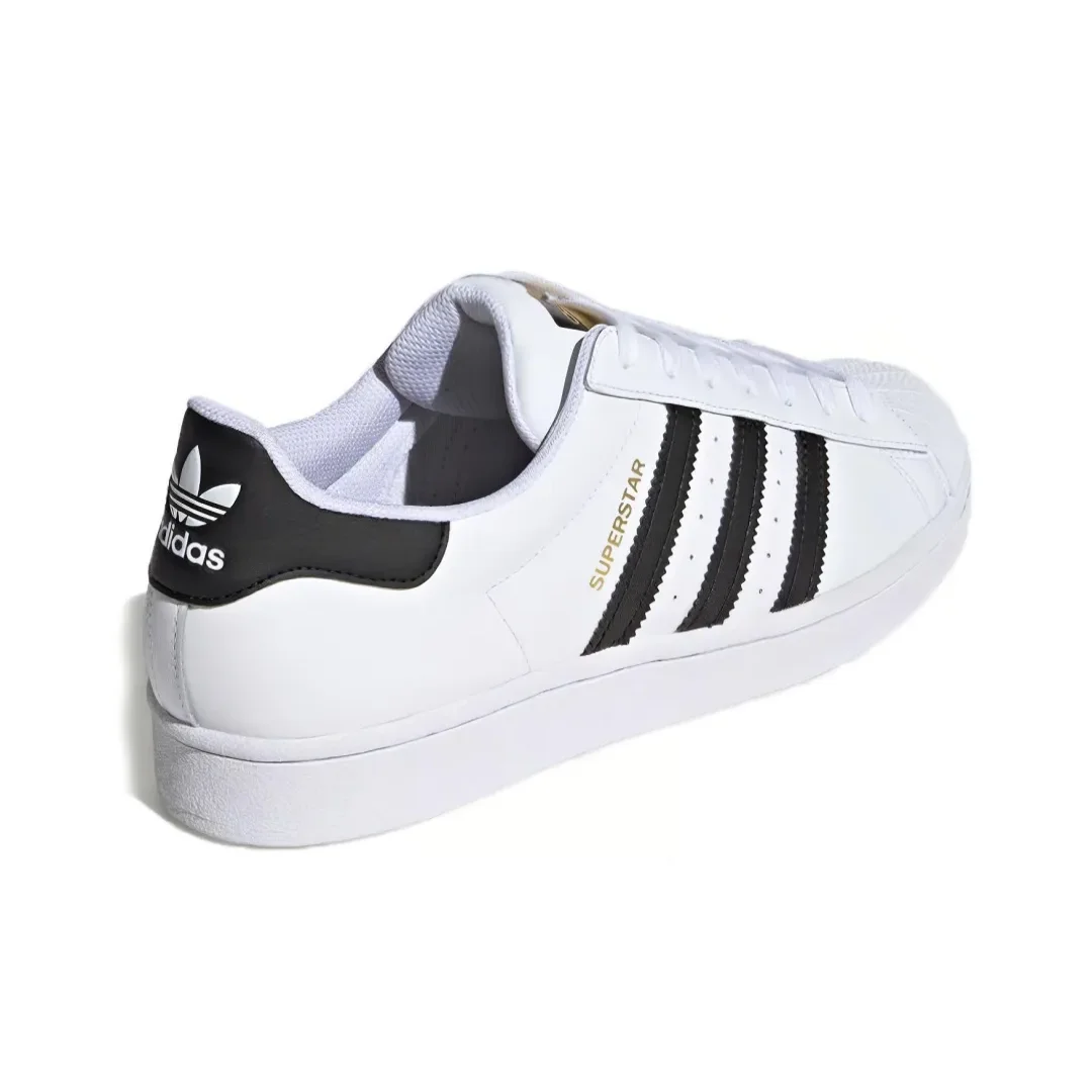 Adidas original superstar pria wanita kasual sepatu skateboard klasik hitam putih olahraga luar ruangan nyaman sneaker lari