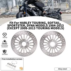 Motorcycle Accessories Front Rear Brake Disc Rotor Set For Harley SOFTAIL SPORTSTER DYNA 1984-2013 TOURING 1984-2007 Street Bike