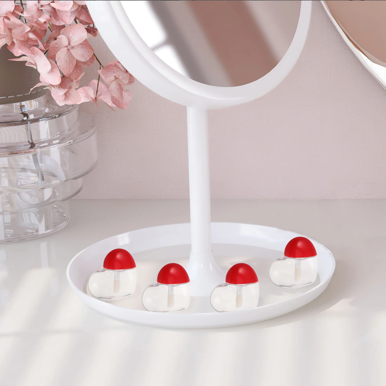 

4Pcs DIY Lipstick Tubes Empty Containers for Lip Gloss Refillable Storage Portable Design Suitable for All Makeup