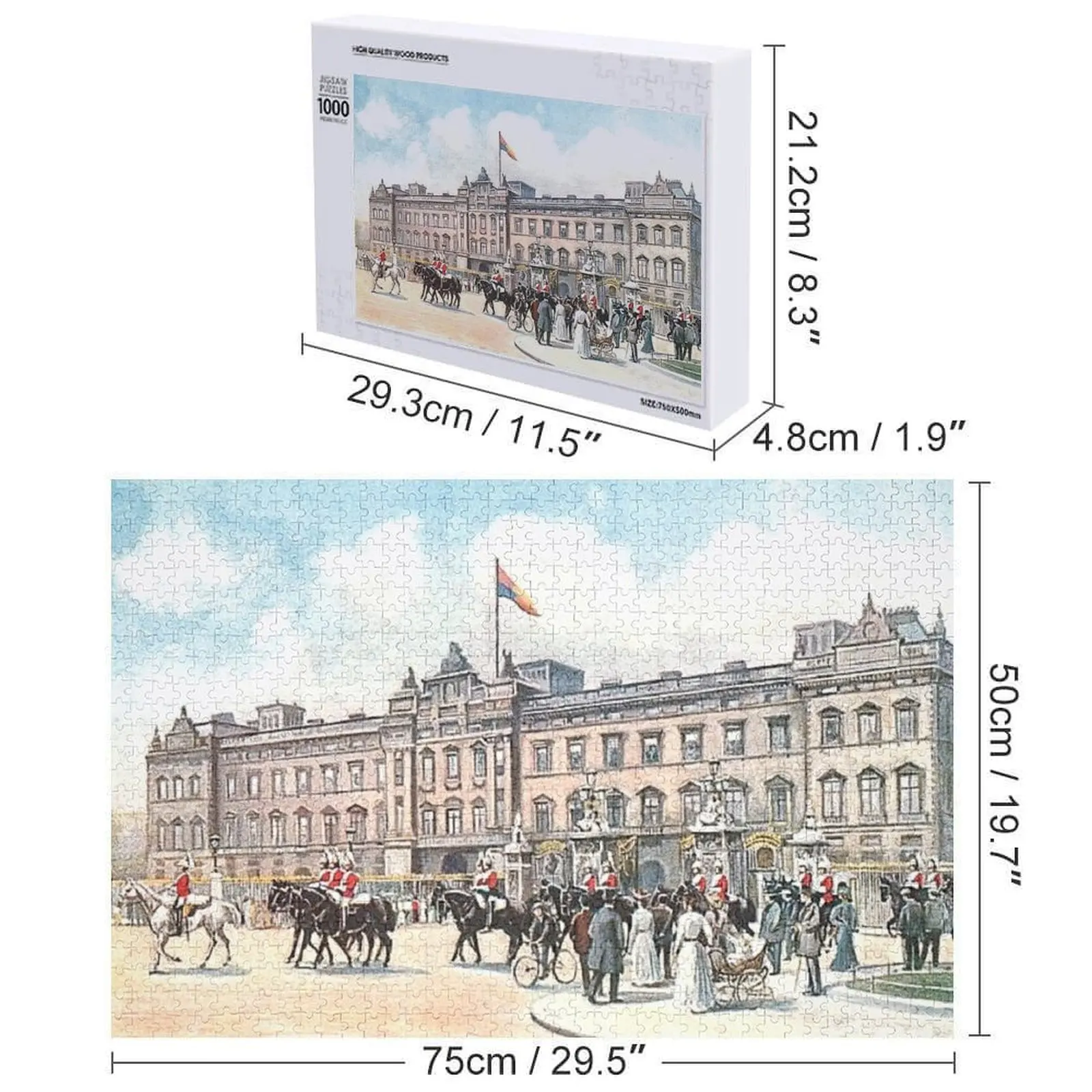 Buckingham Palace, Londen, Engeland Legpuzzel Schaalmotoren Gepersonaliseerde babyspeelgoed Gepersonaliseerde babyobjectenpuzzel