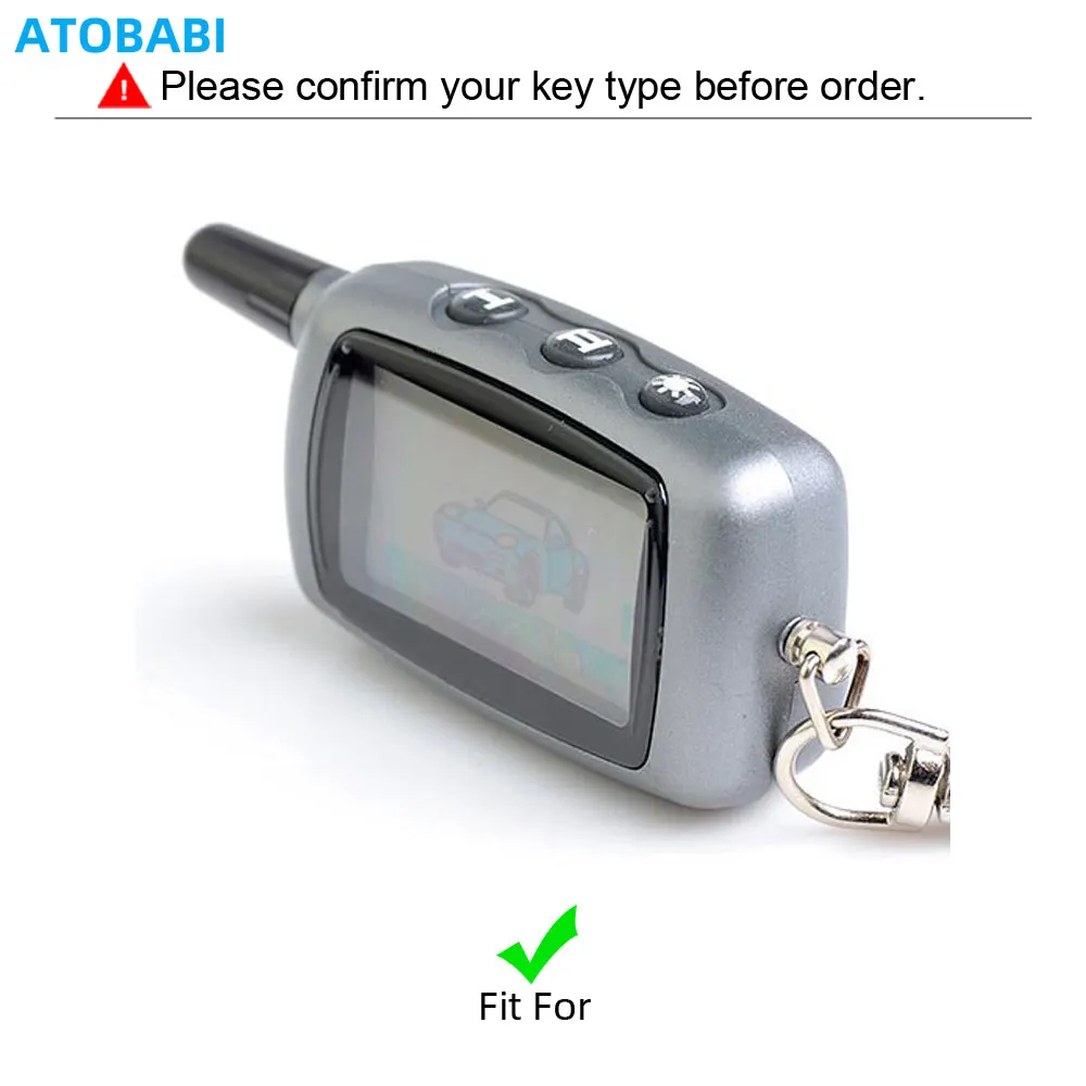 Leather Car Key Case For Starline А9 A8 A6 A4 V5 24V Two Way Car Alarm System LCD Remote Control Fobs Shell Protector Cover Skin
