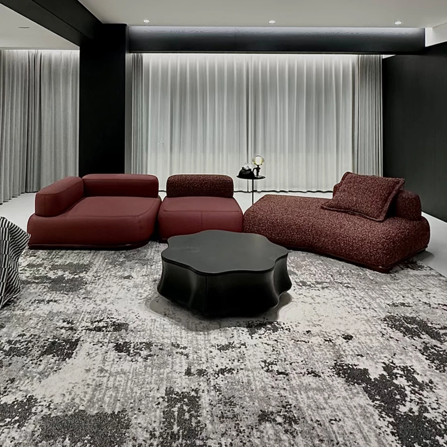 Module, living room, large apartment, sofa, Italian, minimalist, tofu block, special-shaped, corner sofa