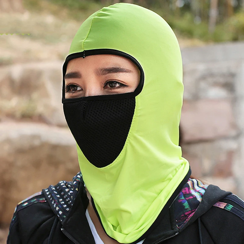 

Sun Protection Cycling Headgear Ice Silk Mask Windproof Mask Dust-proof Head Caps Masked Hood Summer Ice Silk Cool Polyester Hat