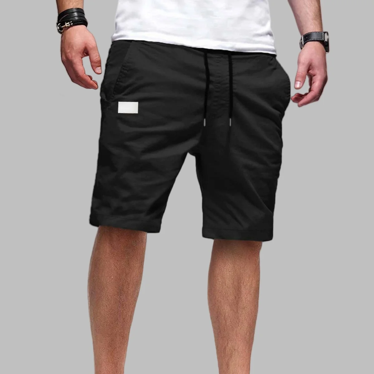 Men's summer sports casual large-sized woven fabric beach shorts, men's new outdoor joggers shorts, 2025 new style shorts