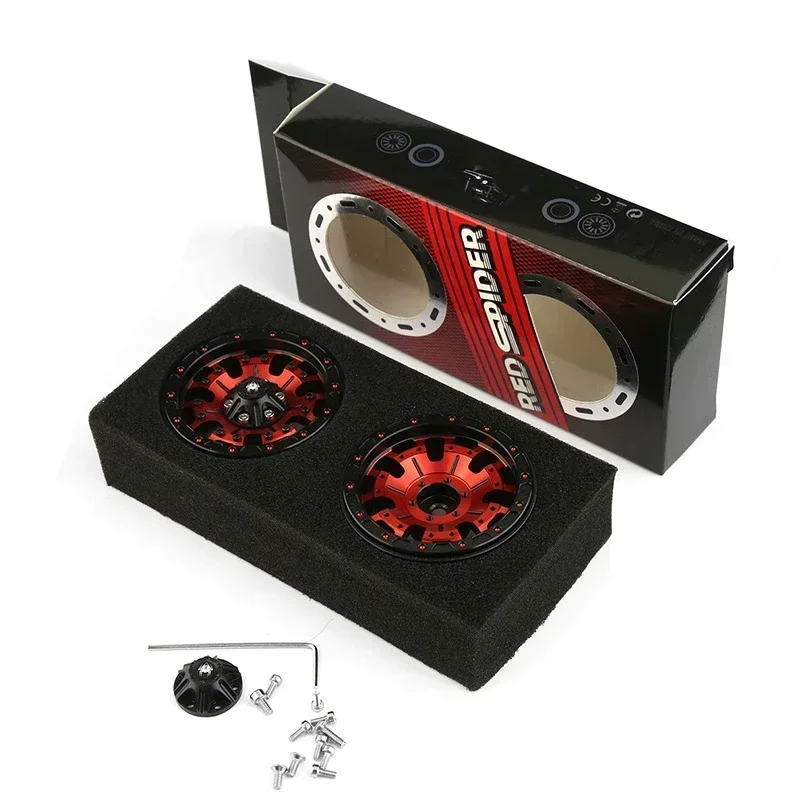 

Металлическая Ступица колеса 1,9, обод Beadlock для 1:10 RC Crawler Axial SCX10 II 90046 AXI03007 TRX-4, 4 шт.