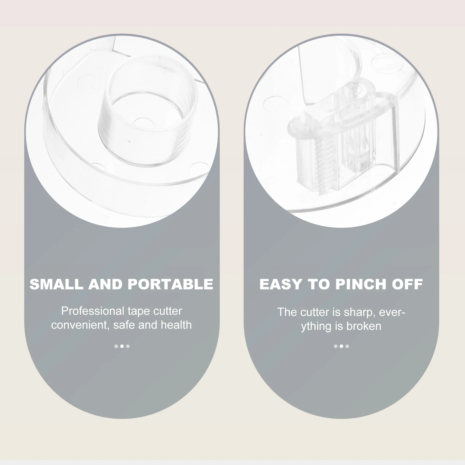 

3 шт., пластиковый резак для ресниц для салона красоты, держатель-органайзер, легкий универсальный резак для ленты, инструмент, диспенсер для ленты