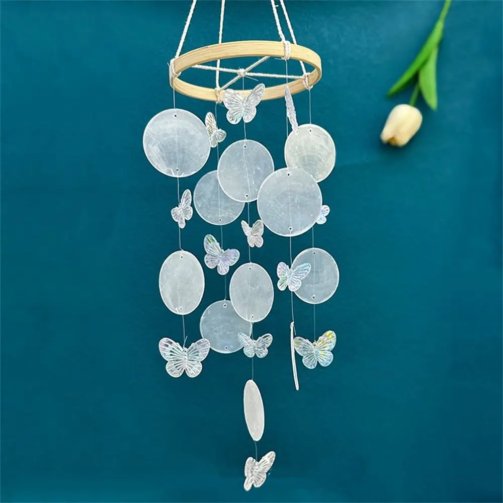 Fashion Handmade Rainbow Shell Wind Chimes Hanging Home Decor Seashell Wind Chimes Home Decoration Garden Patio Yard Lawn