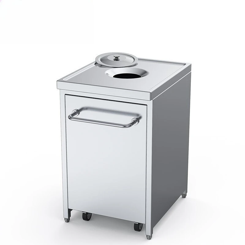 

Commercial Stainless Steel Single Hole Canteen Food Residue Collection Table LC-J-DSC01