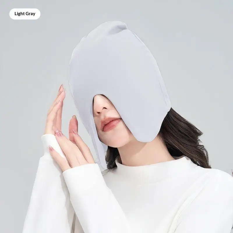 Travel Cotton Sleep Cap Warm Comfortable Windproof Pullover Hat for Sleeping Jet Lag Recovery Long Trips