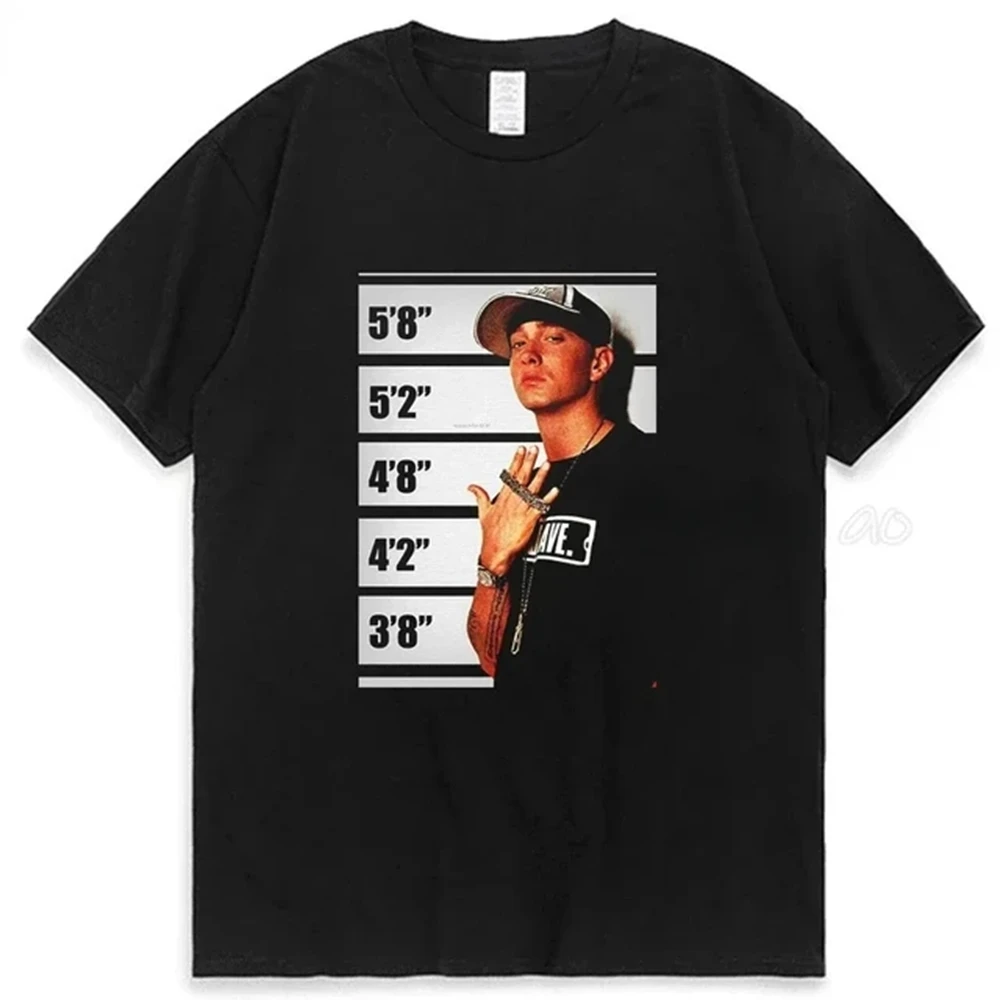 2025 Rapper Eminem T Shirt Women Men Fashion T-shirts Hip Hop Tops Tees Loose Rock Camisetas Boy Tees Summer New Unisex