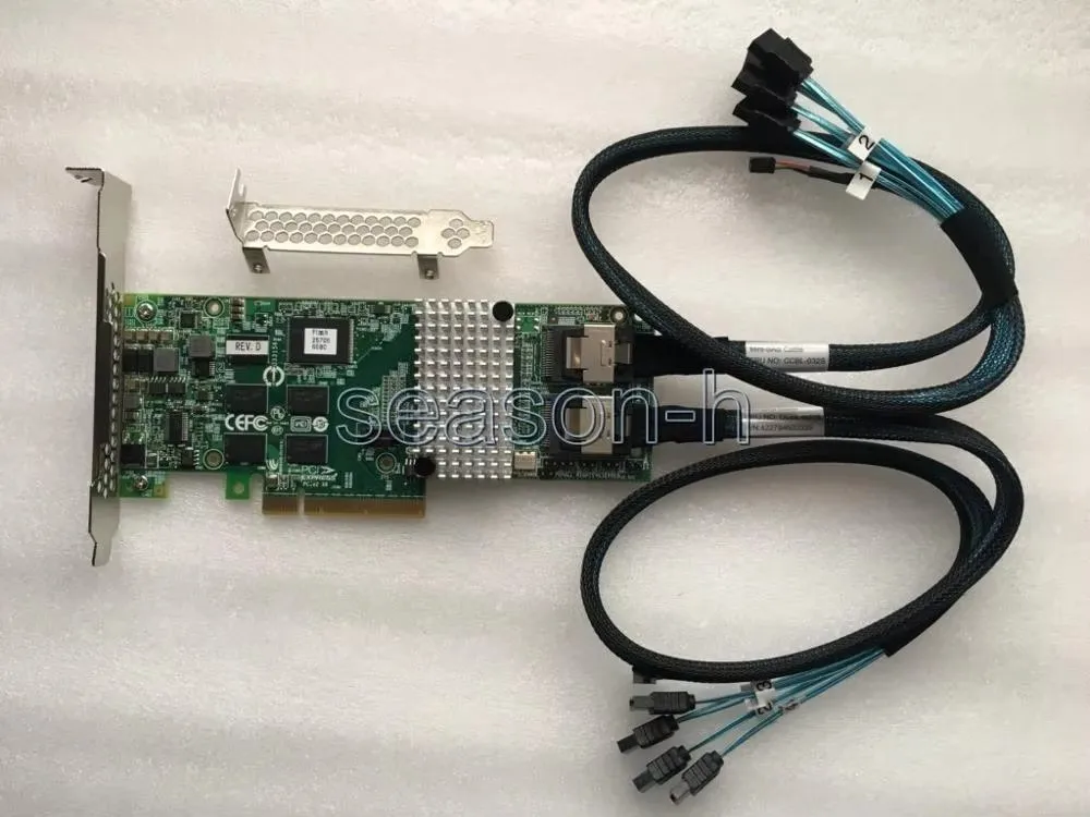 

9261-8i 6 Гбит/с SAS/SATA контроллер Raid PCIe 2.0 512 МБ кэш-памяти + кабели для передачи данных + BBU08