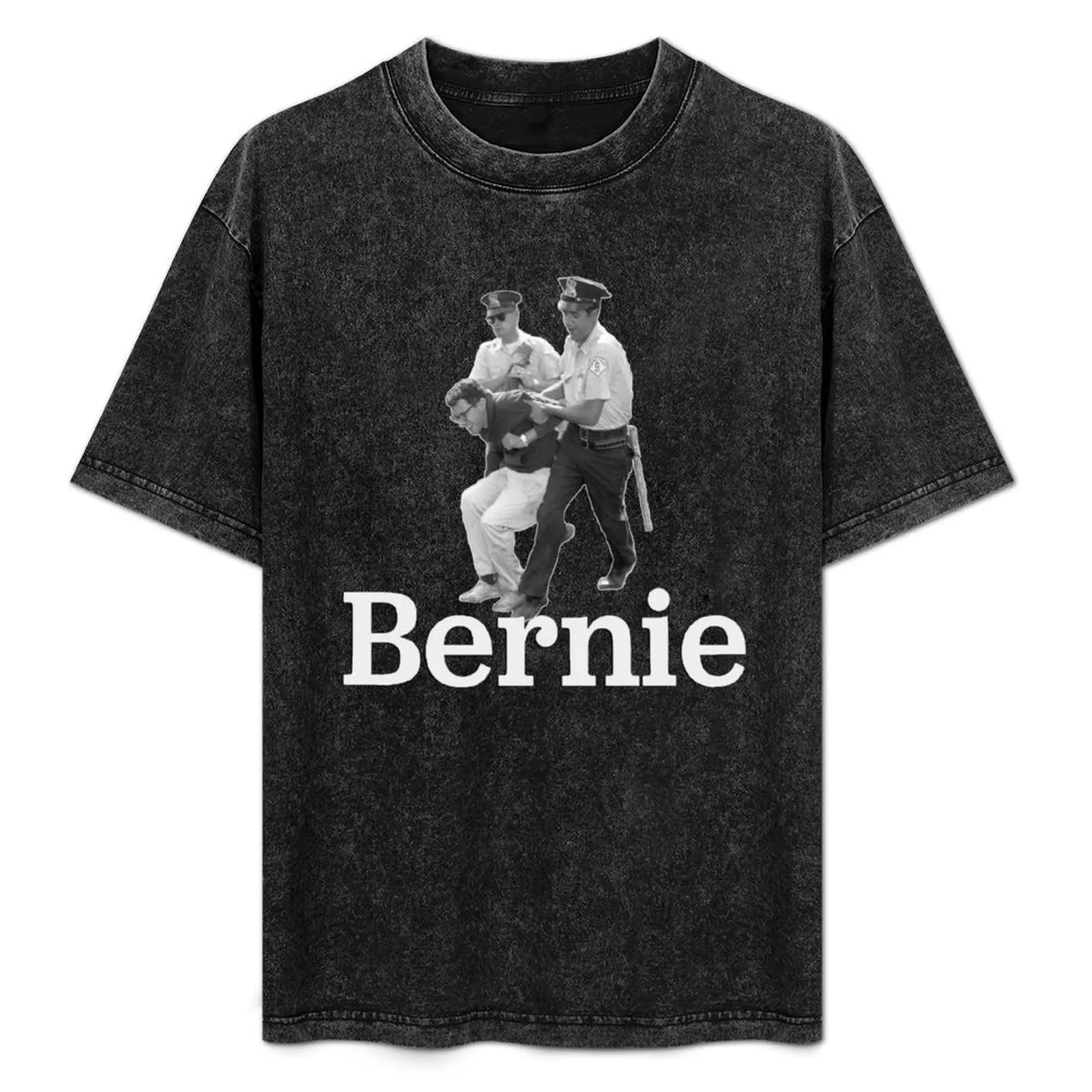 

BERNIE SANDERS ARRESTED! T-Shirt man t shirt customs cotton graphic tees heavyweight t shirts for men