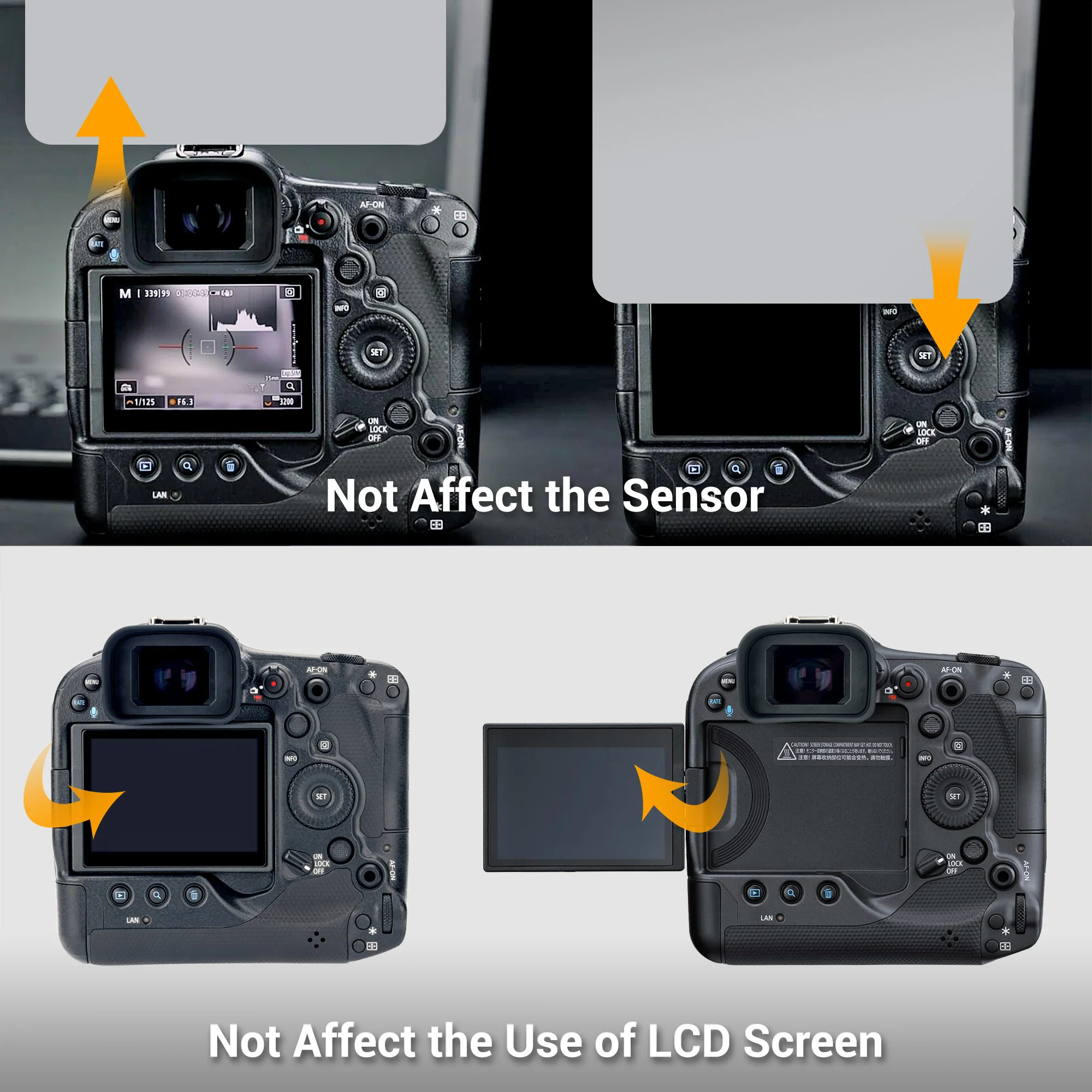 Long Camera Eyecup Viewfinder Extended Eyepiece EyeCup for Canon EOS R3 Replaces Canon ER-h ER-hE Eyeshade Protector Accessories