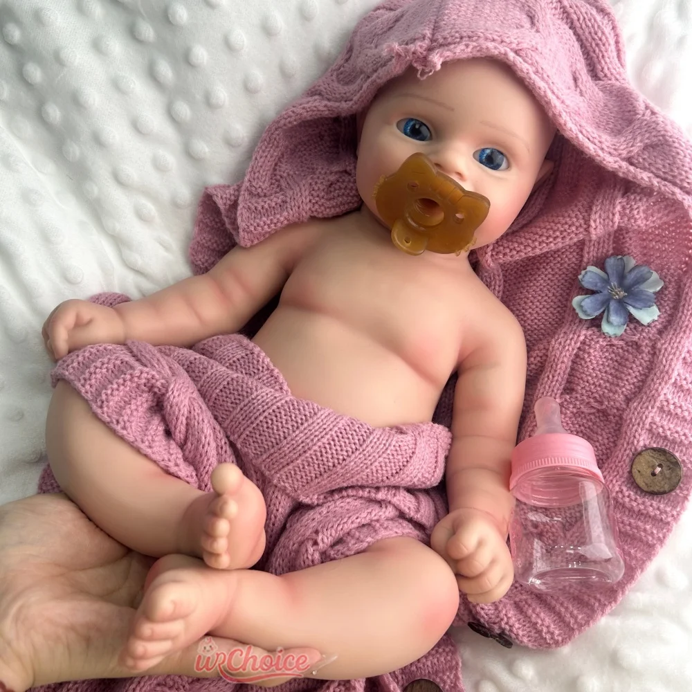 Lifelike 50cm السمينة السيليكون ولد من جديد طفل فتاة مادي يمكن فتح فم دمية اليدوية كاملة الصلبة وزن بيبي لجمع الفنان هدية