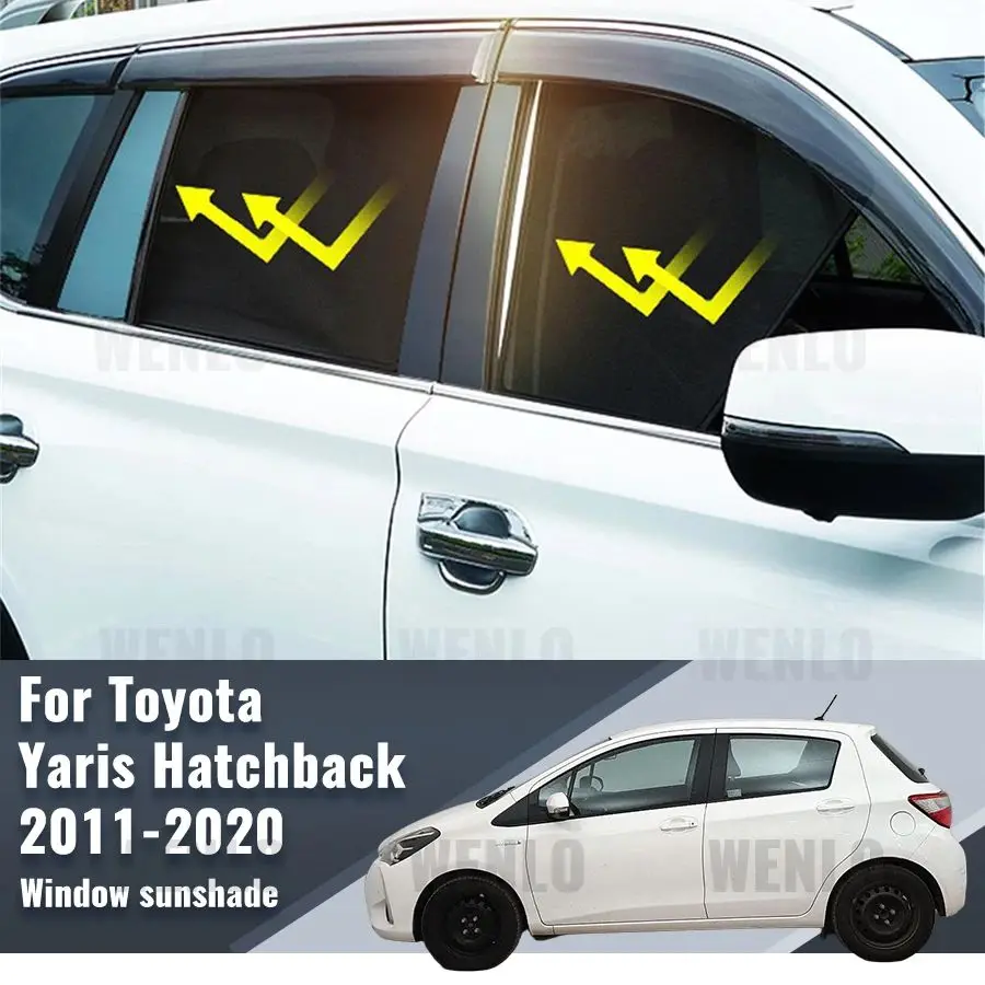 

For Toyota Yaris Hatchback 2011-2020 Magnetic Car Sunshade Visor Front Windshield Curtain Rear Side Baby Window Sun Shade Shield