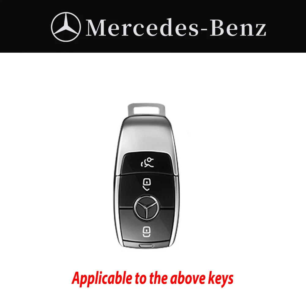 حلقات مفاتيح السيارة لمرسيدس بنز A B C E S Class W204 W205 W212 W213 W176 GLC CLE CLA GLB GLC GLS AMG W177 W222 غطاء حافظة المفاتيح #2