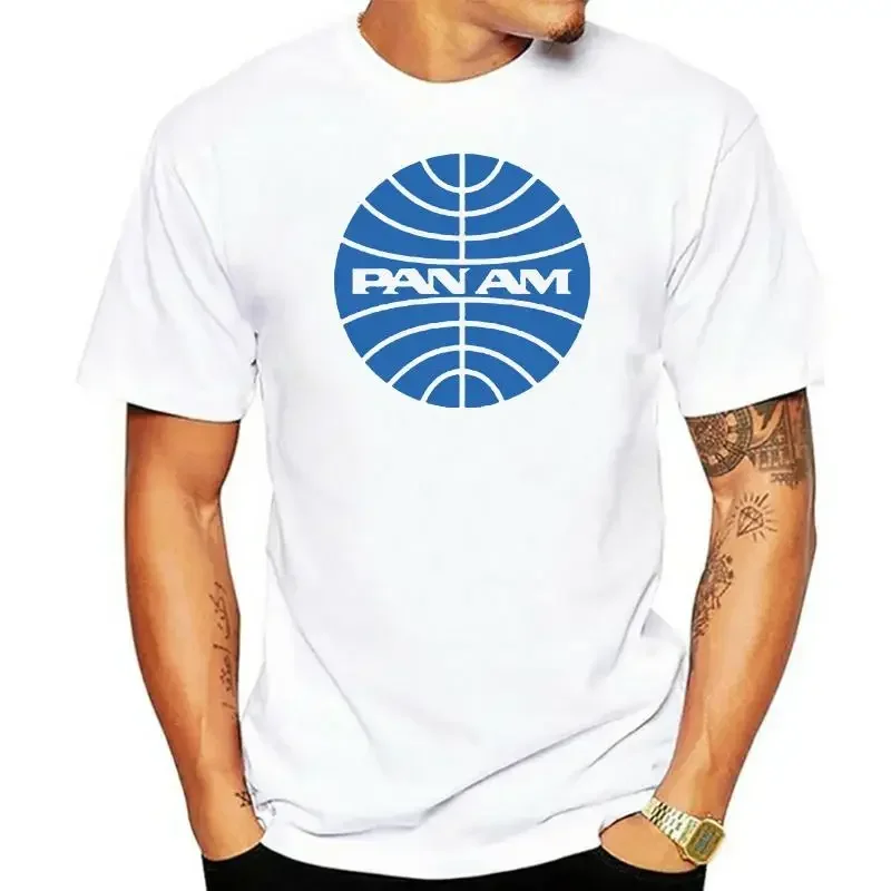 PAN AM airline T Shirt - Retro Airline T Shirt - PANAM PAN AM  COTTON  streetwear anime clothes vintage  Short Sleeve