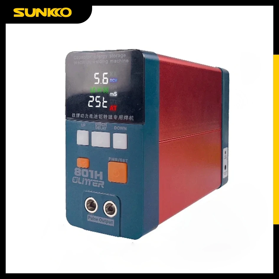 GLITTER 801H Capacitor Spot Welding Machin 3500A 21kw Aluminum To Nickel Battery Spot Welder