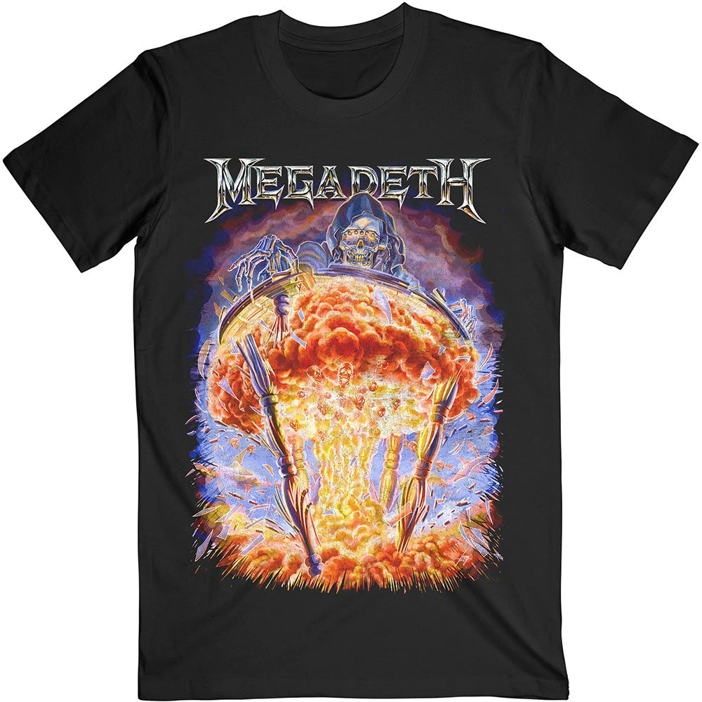 Art Hi-Con Vic Megadeth  Band T-Shirt Cotton Graphic Tee Men Women Summer Streetwear