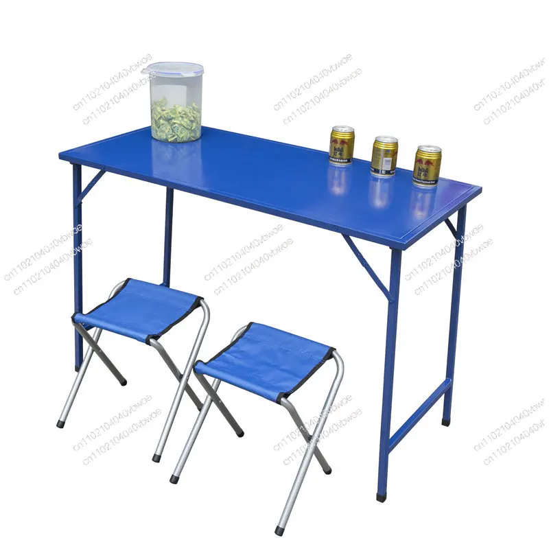 

Folding table portable outdoor stall table simple publicity stall table and chairs