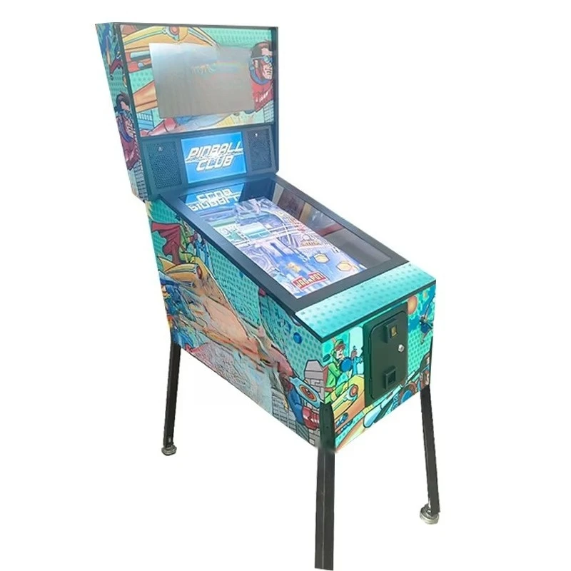 Virtual 4K Mini Vintage Pinball Arcade Machine Retro 6-Ball with Metal Parts 6-Ball Mini Virtual Pinball Machine Customized view 3