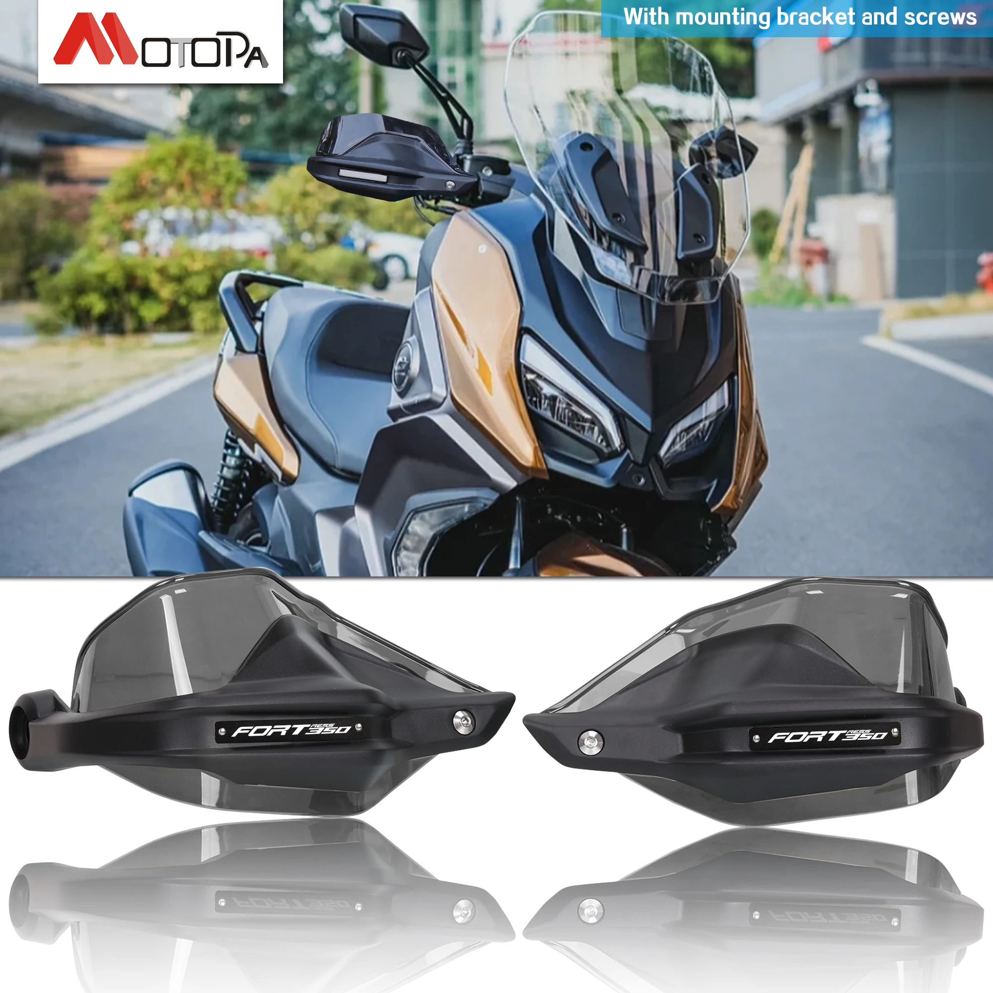 

Для QJMOTO FORT 350 QJ Motor Fort350 GT 2024 2025 специальная защита рук мотоциклетные поручни защита руля лобовое стекло