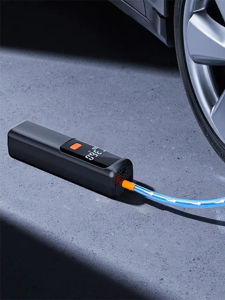 

Портативный воздушный компрессор 3-150 фунтов на квадратный дюйм, портативный автомобильный воздушный насос с манометром для гаража, уличного мотоцикла, автомобиля, велосипеда