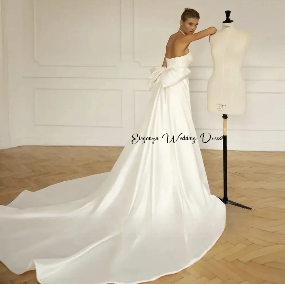 فساتين زفاف حورية البحر برقبة قارب مخصصة مع ذيل قابل للانفصال مطرزة بالخرز الفاخر من فيستدوس دي نوفيا