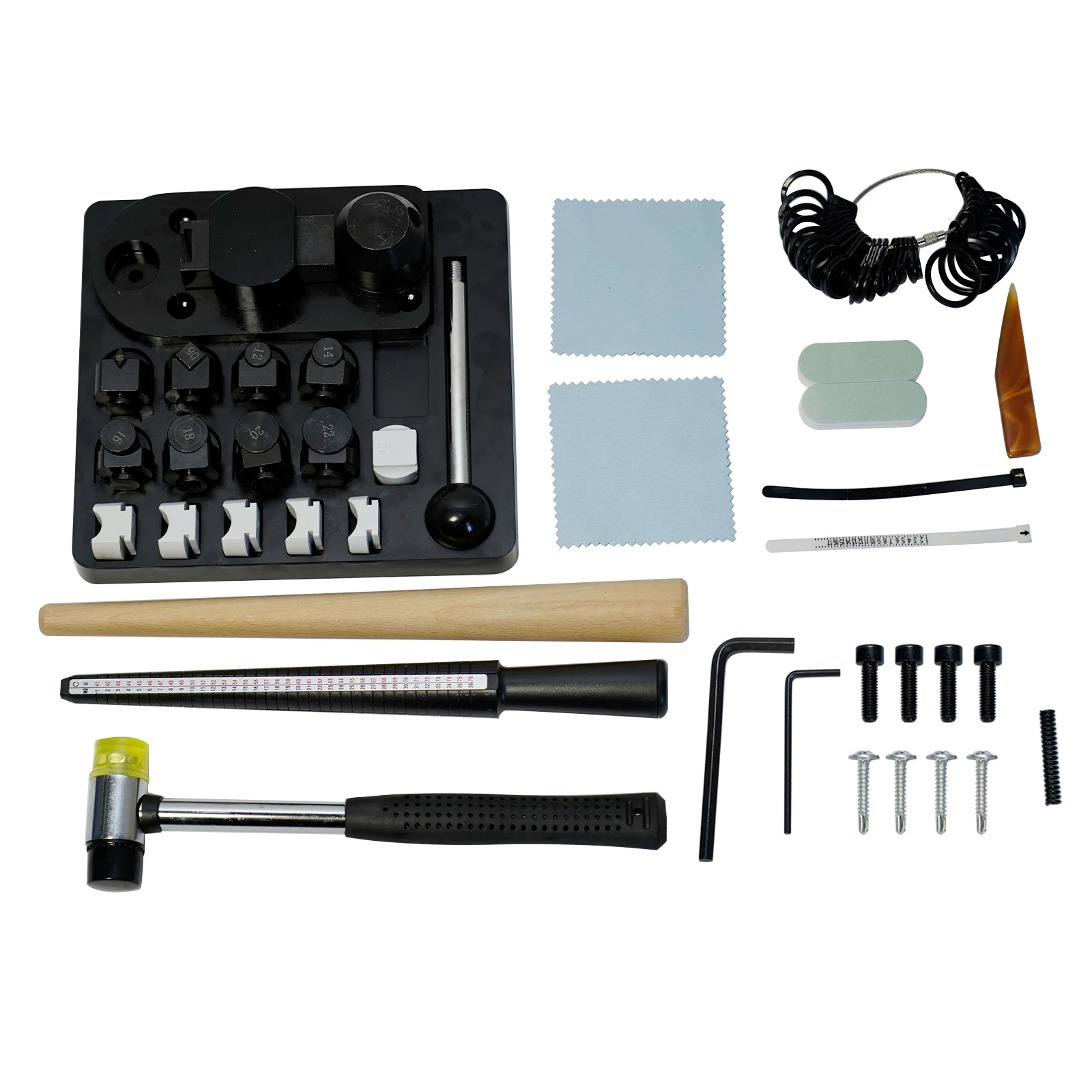 Ring bending machine Multi-Functional Ring Earring Bending Tool Jewelry Making Tools w/ Nylon Dies