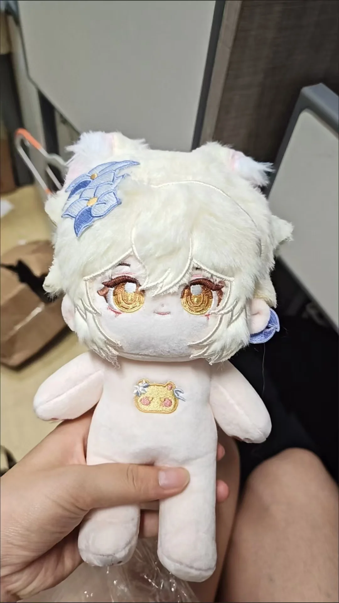 20CM Anime Genshin Impact Aether Plush Doll Cotton Body Figures Cute Game Dress Up Plushie Toys Pillow Cartoon Xmas Gift - view 5