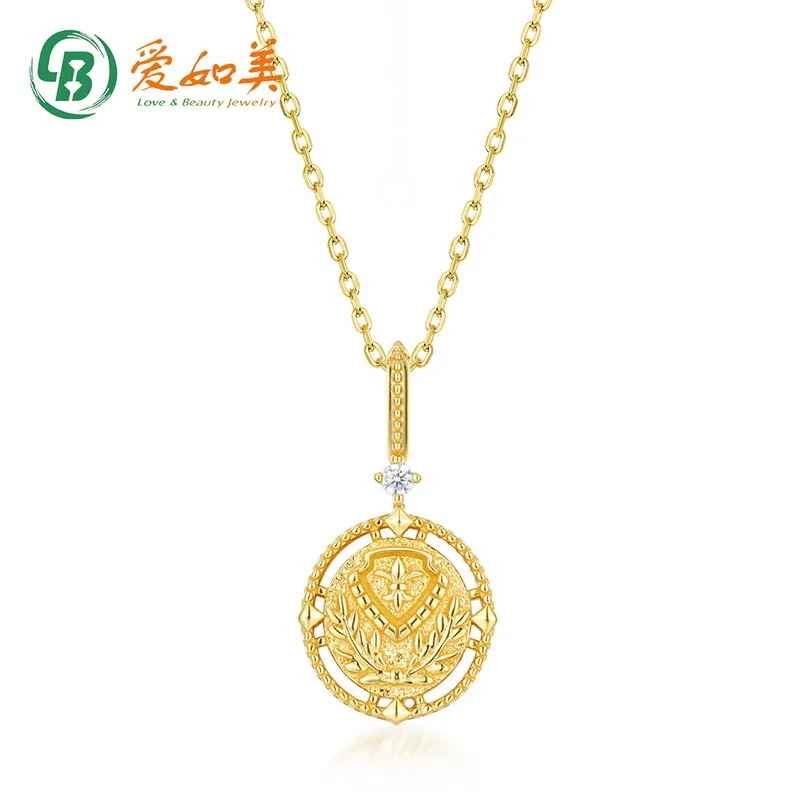 

Japanese and Korean 18K Gold PT950 Platinum Silver Plated 7-layer Gold Necklace Peacock Pendant Women's Collarbone Chain