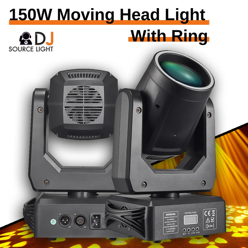 

Mini LED Moving Head With Ring 150W Beam Spot 18 Rotating Prisms Dmx Stage Effect Light Disco Dj Bar Wedding Club Music Party