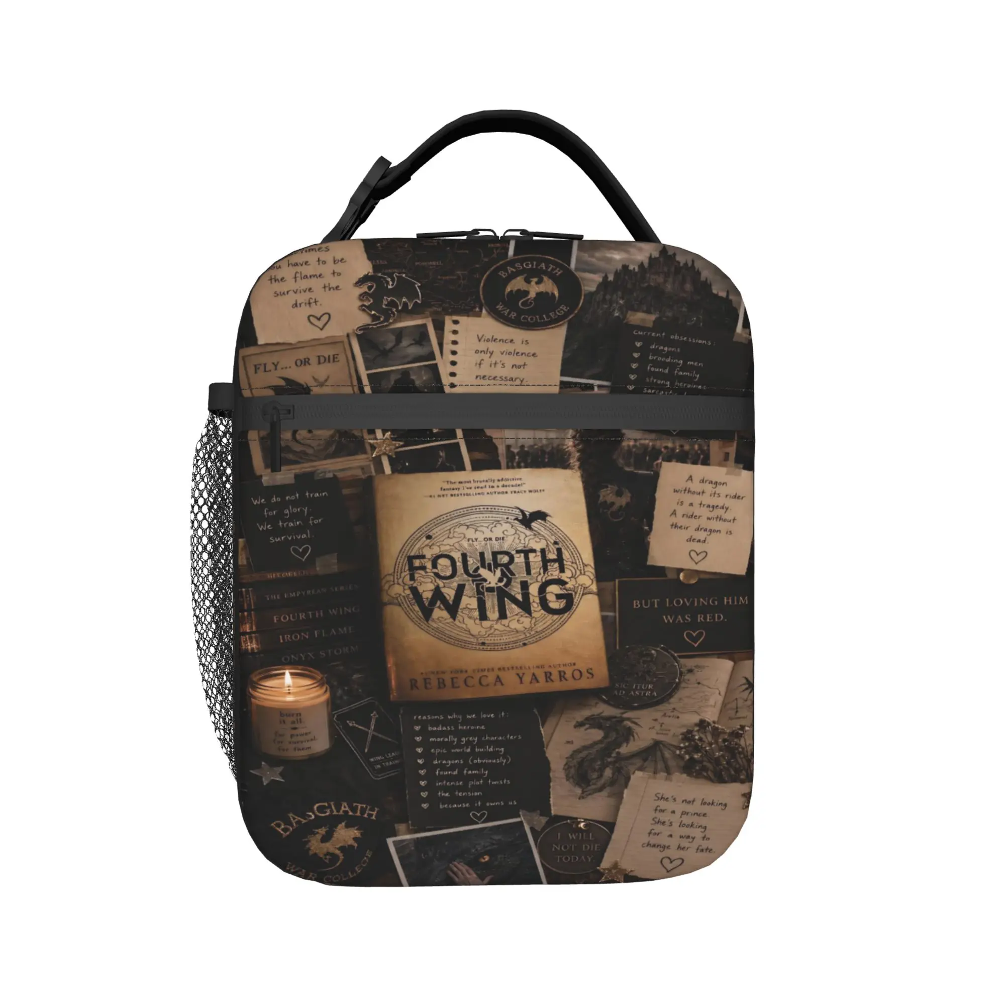 Lunch Box F-Fourth W-Wing Dragon Merch  Storage Food Box New Arrival Cooler Thermal Bento Box For Outdoor