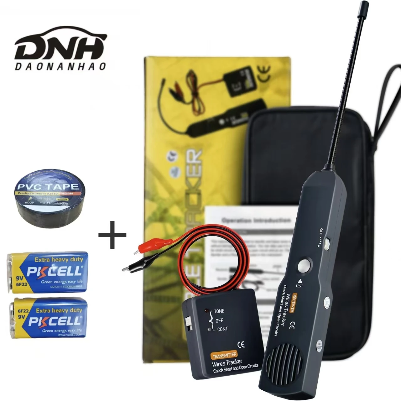 

EM415PRO DC 6-42V Circuit Breaker Wire Tracer – Auto Electrical Cable Tracker Short/Open Repair Tool + Free Battery&Tape