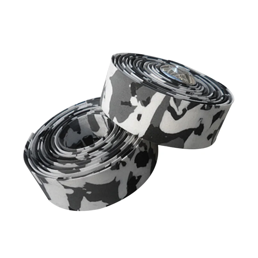 

Bicycle Handlebar White Black Tape for Exercise Camouflage Easy to Install Lightweight