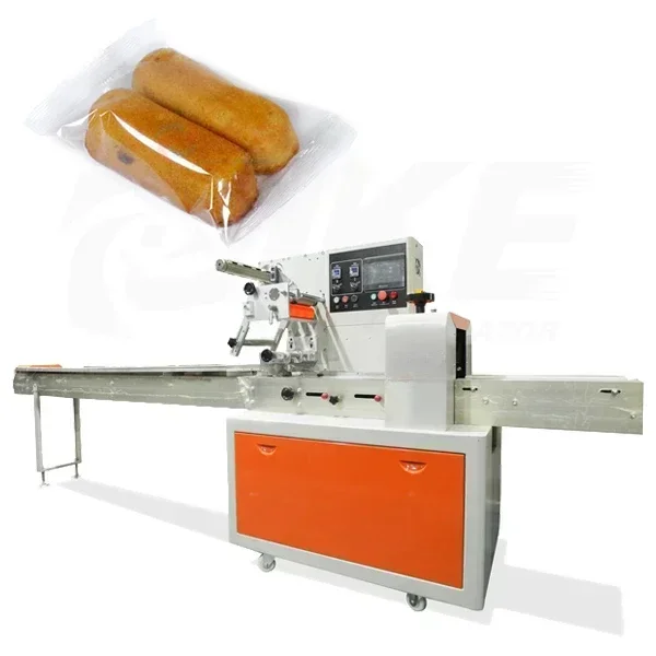 Full Servo Food Packaging Machine Nitrogen-filled anti-air bag Meatball bread packaging machine