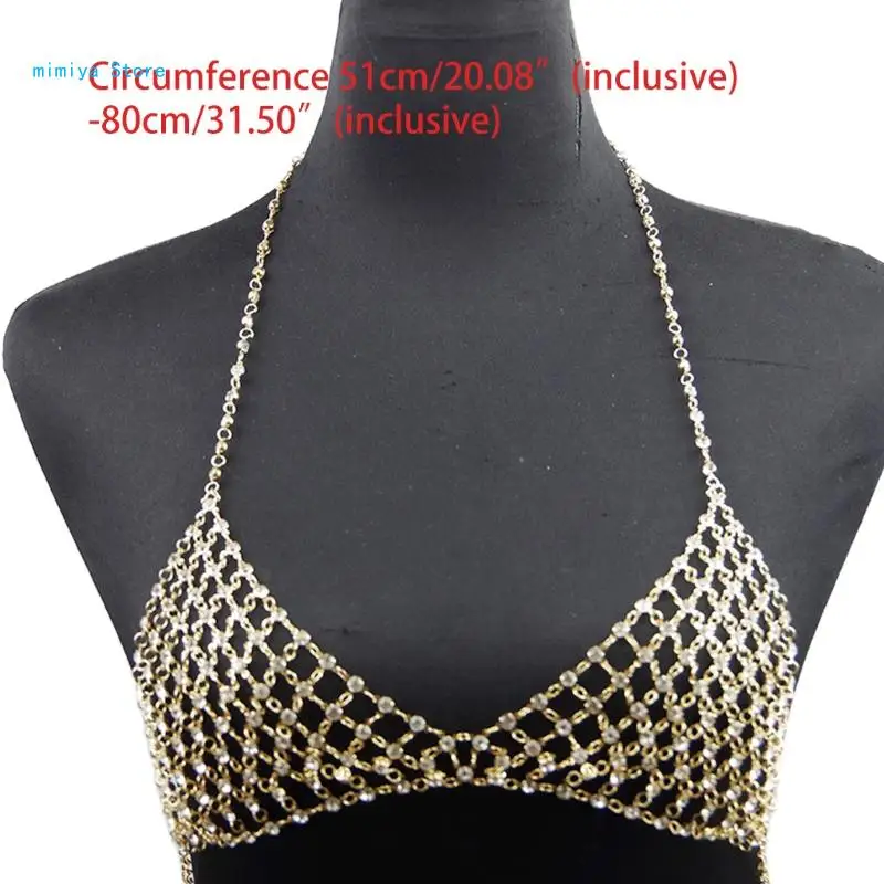 pipi 1pcs Bra Chain Nightclub Chest Chain for Women and Girls